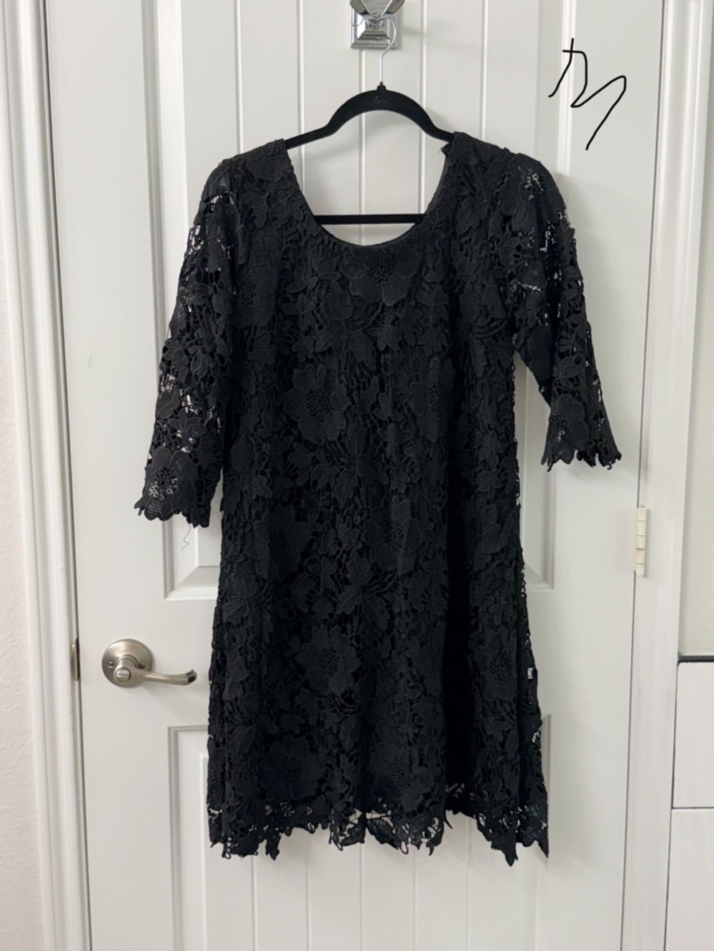 Black Lace Shift Dress - Elegant Women's Dress